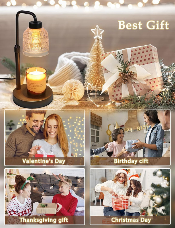 Candle Warmer Lamp with Timer Dimmable, Adjustable Lamp Candle Warmer, Birthday gallery