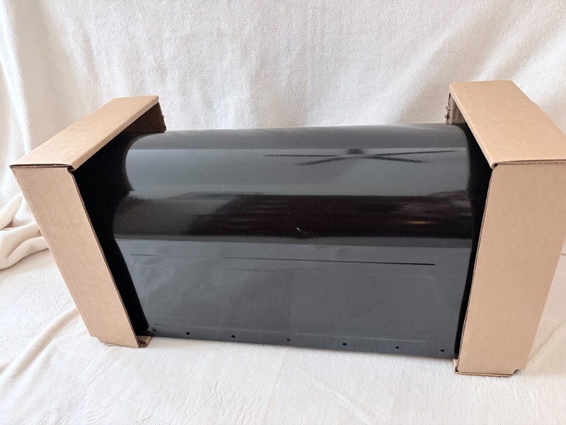 Architectural Mailboxes Brunswick Large Post Mount Mailbox Black Brushed Nickel gallery