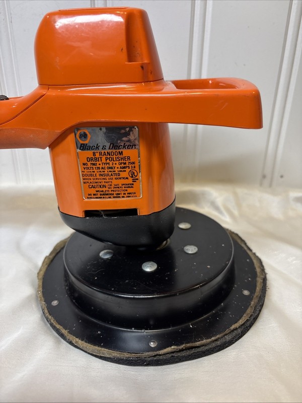 Black & Decker 8” Random Orbit Polisher Buffer No. 7962 Type 2 Corded Electric gallery