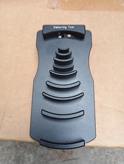 PVC Pipe Deburring Tool for Plastic Pipe in 6 Pipe Sizes from 1-1/4 to 4 inch