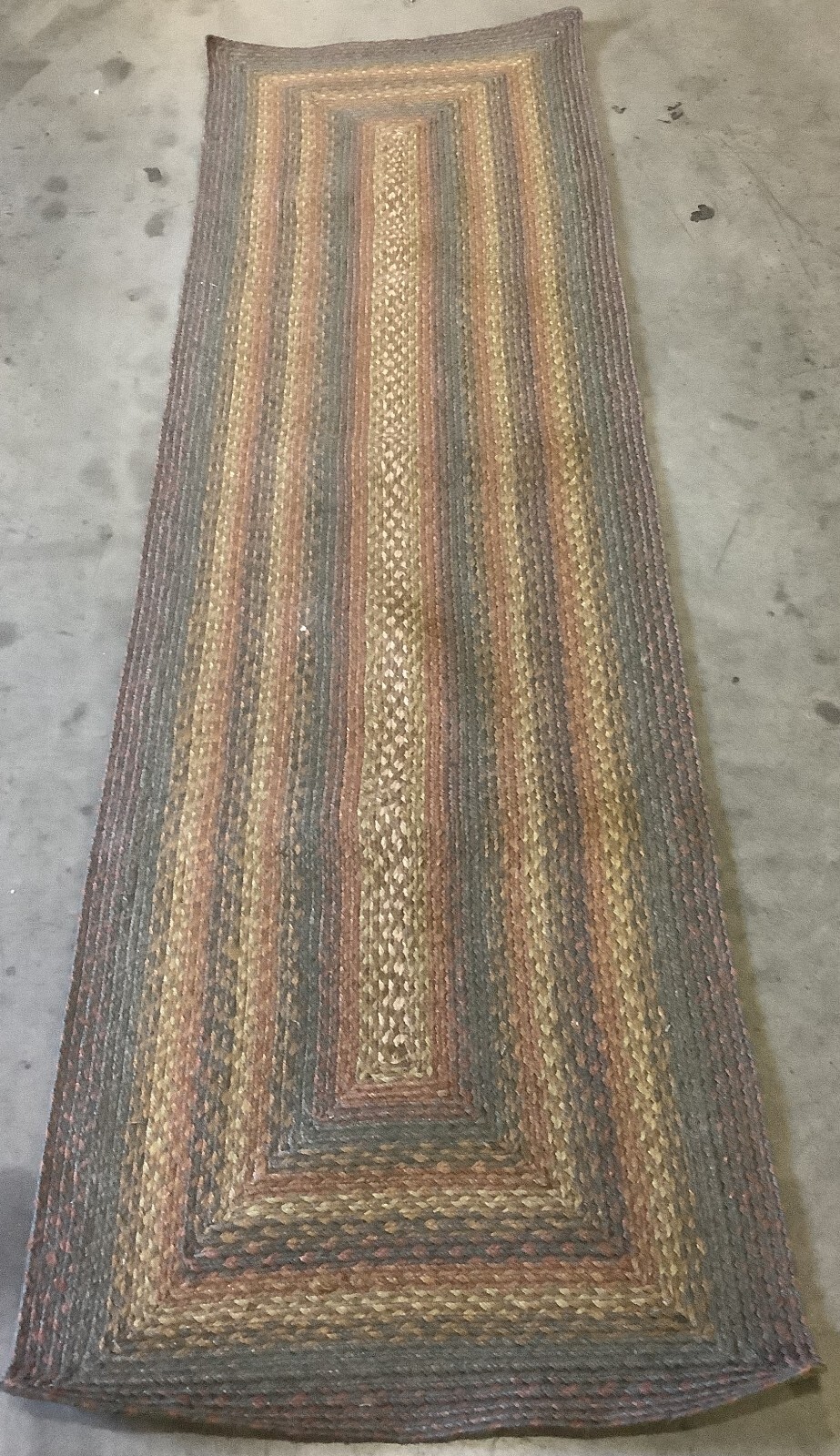 GREEN / RUST 2'-3" x 8'-0" Back Stain Rug, Reduced Price 1172673982 BRD652P-28 gallery