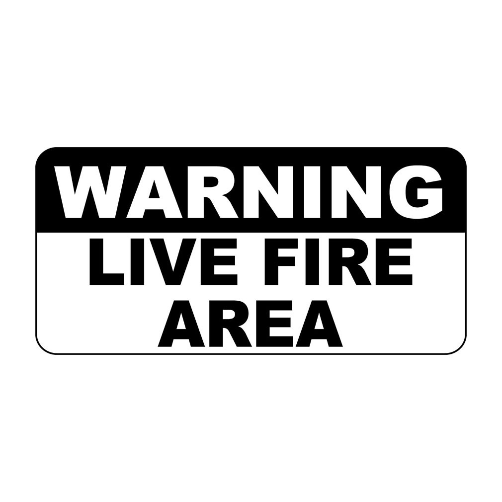 Warning Live Fire Area Retro Vintage Style Metal Sign - 8 In X 12 In gallery