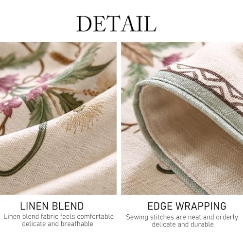 Designer Elegant Linen Table Runner 102 Inches, 12X102 Inches Serenity F gallery