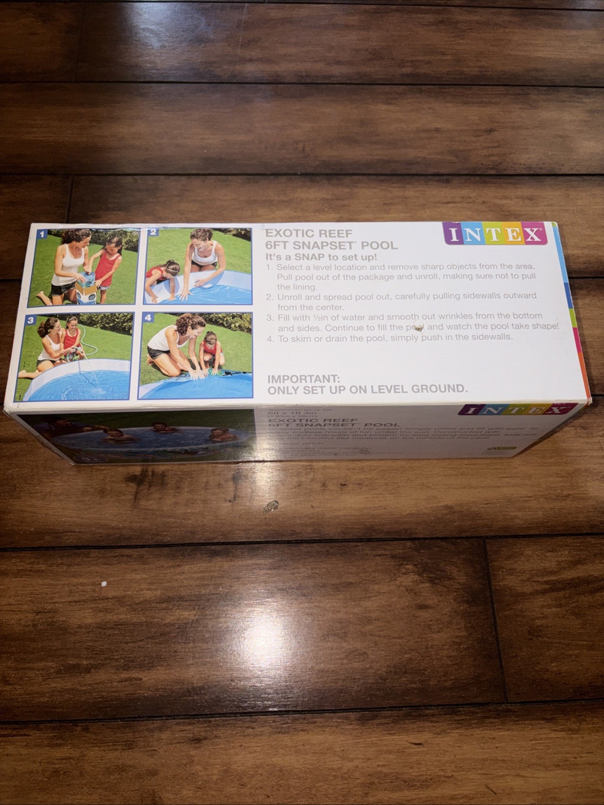 Intex 6ft x 15in Snapset Kids Pool With Sea Creature Decoration Ages 3+ - Sealed gallery