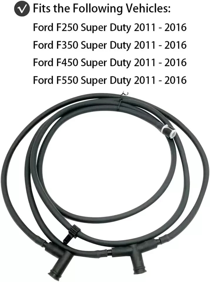 Windshield Washer Nozzle Jet Hose Kit for 2011-2016 Ford F250 F350 F450 F550 Sup gallery
