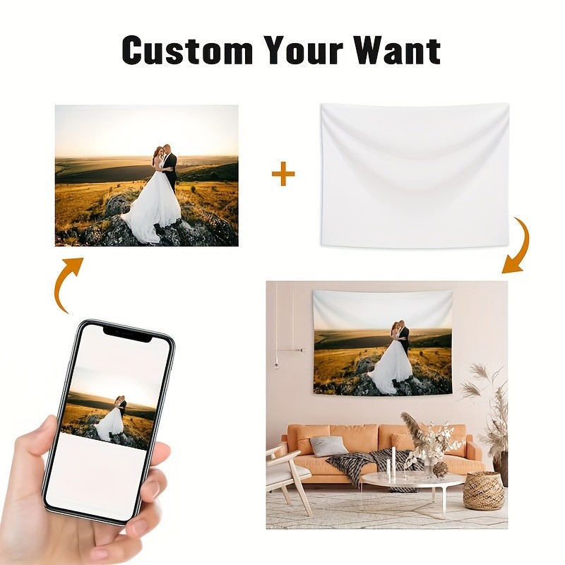 Personalized Custom Tapestry Unique Wall Hanging Backdrop for Home & Room Decor gallery