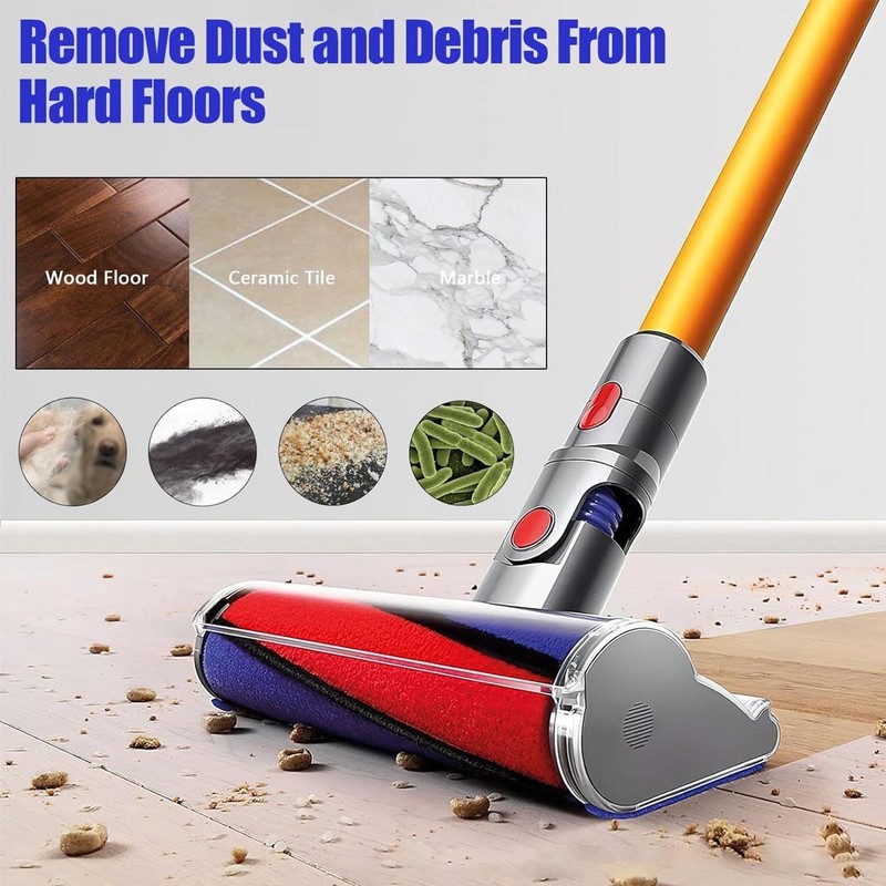 966488-01 Soft Roller Brush Head Replacement Parts For Dyson V6 V7 V8 V10 V11 gallery