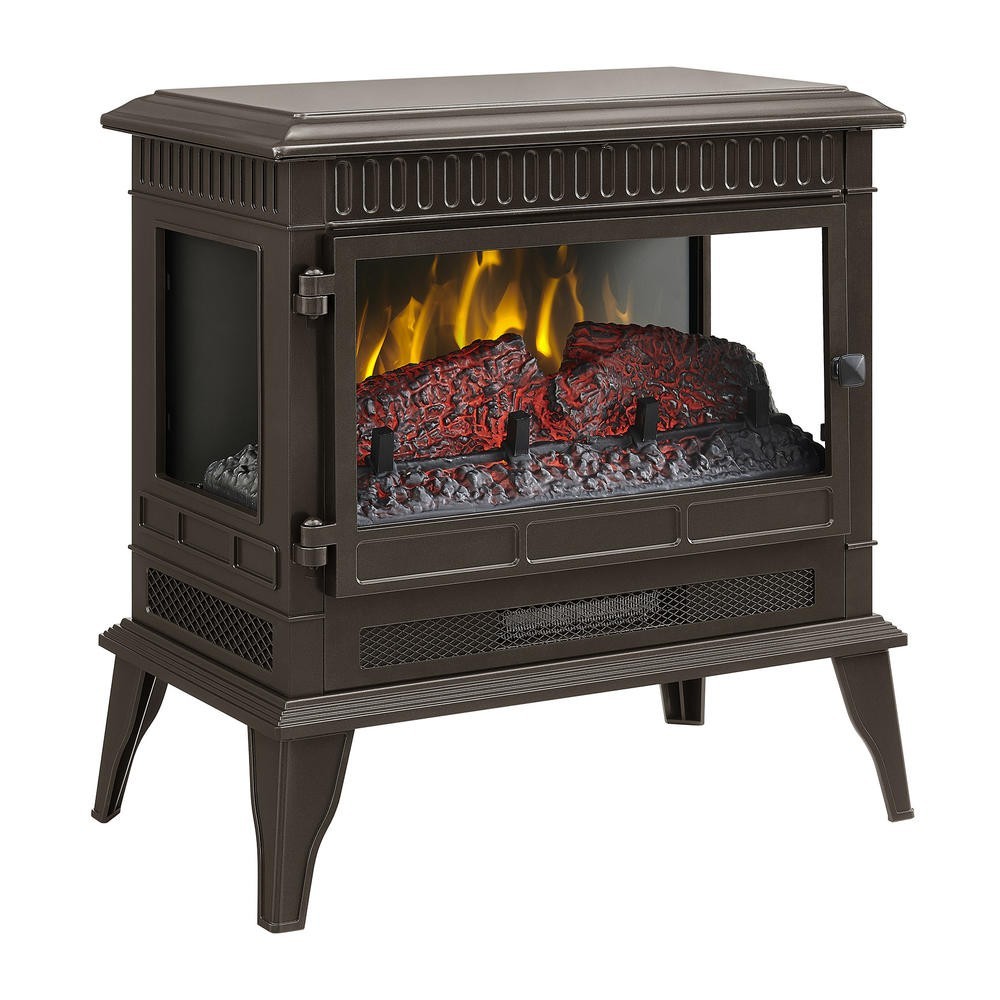 25" Bronze Electric Fireplace Stove LED Display Sleep Timer Remote Room Warmer gallery