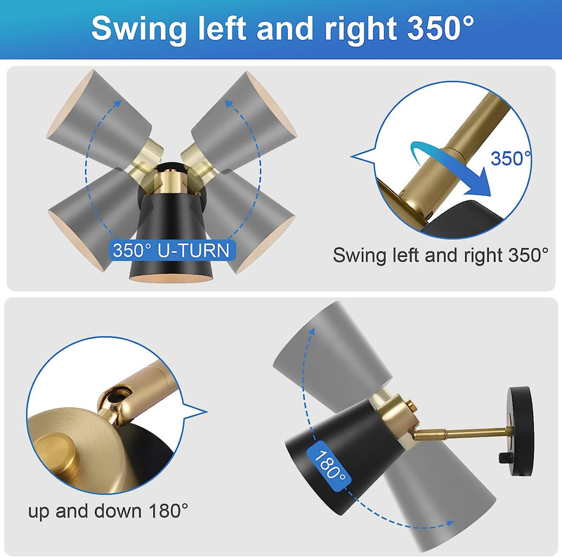 Wall Sconce Plug In Dimmable Wall Sconces Adjustable Wall Lights With Plug In Co gallery