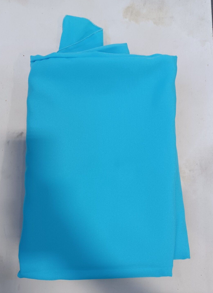 LA Linen Open Back Polyester Poplin Tablecloth 72" x 18" x 30" Light Blue