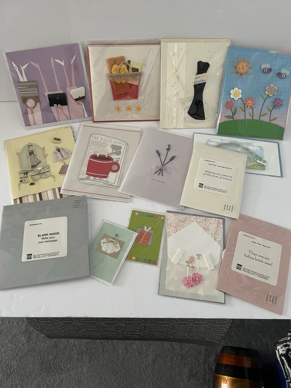 14 Asst 3D Greeting Cards, New In Packaging, Various sizes, Most Blank Inside. gallery