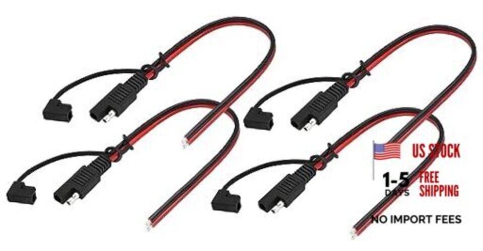 14AWG SAE 2 Pin Single Plug Quick Connector, 30cm 14AWG SAE Plug(4 Pack) gallery