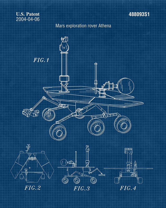 Space Exploration Patent Prints, 6 (8x10) Unframed Photos, Wall Art Decor Gif... gallery