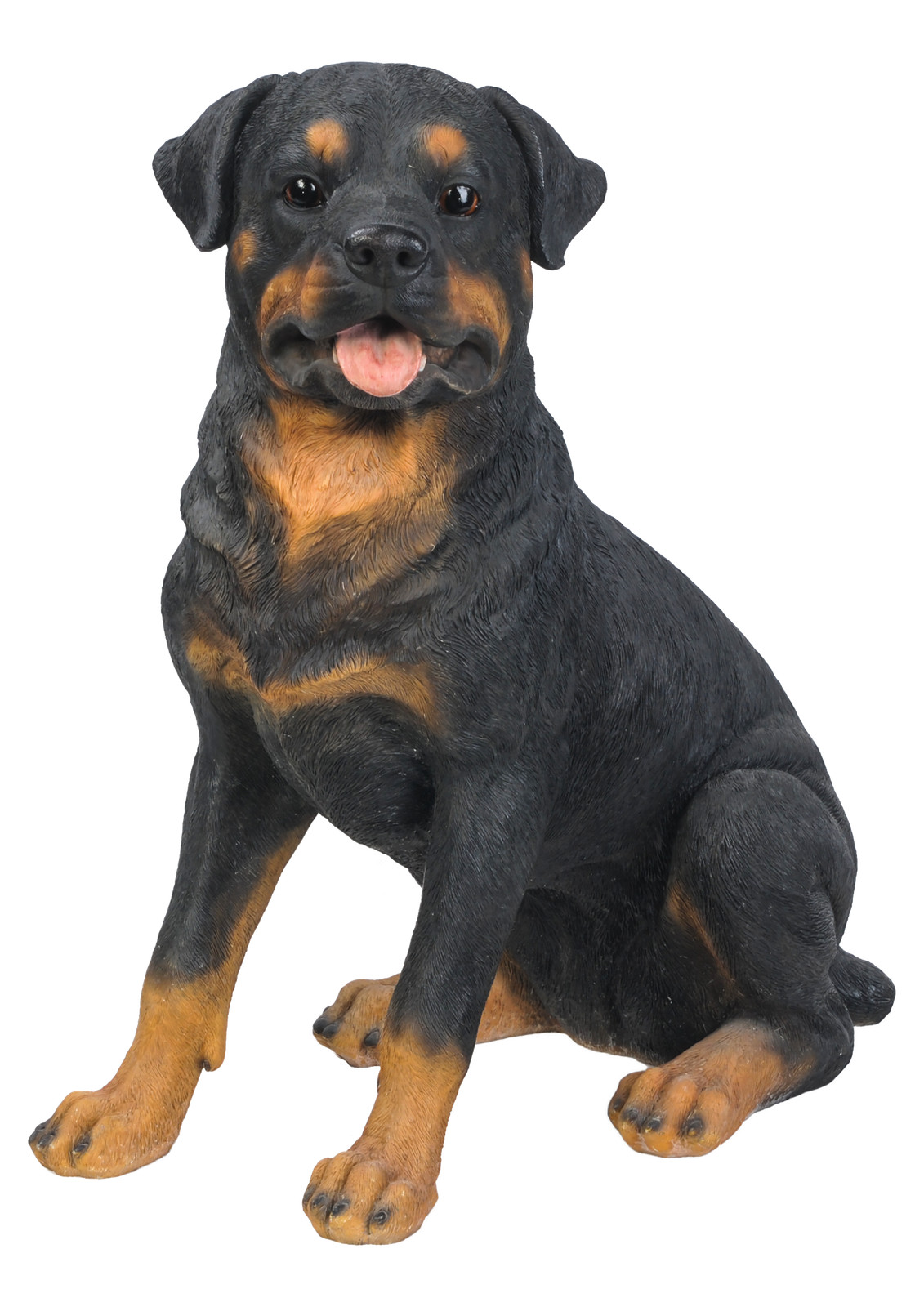 Sitting Rottweiler Life Size Dog Garden Statue Yard Lawn Decor For Dog Lover gallery