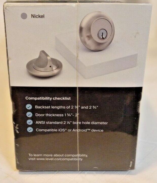 NIB Level Touch Invisible Smart Lock C-L12U Nickel G07D gallery