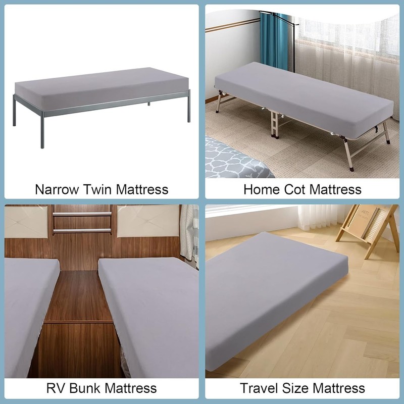 Cot Sheets 31" x 75" Cot Fitted Sheet Narrow Twin/RVs Bunk/Camper Bunk/Guest Bed gallery