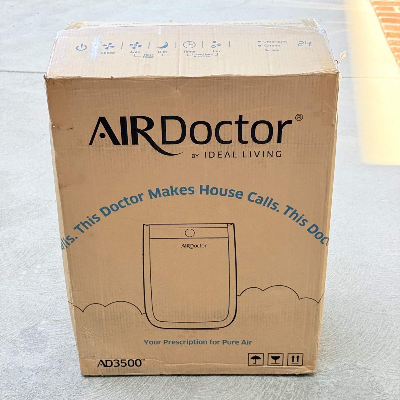 AirDoctor AD3500 Air Purifier Open Box | UltraHEPA Filter | Large Room Open Box gallery