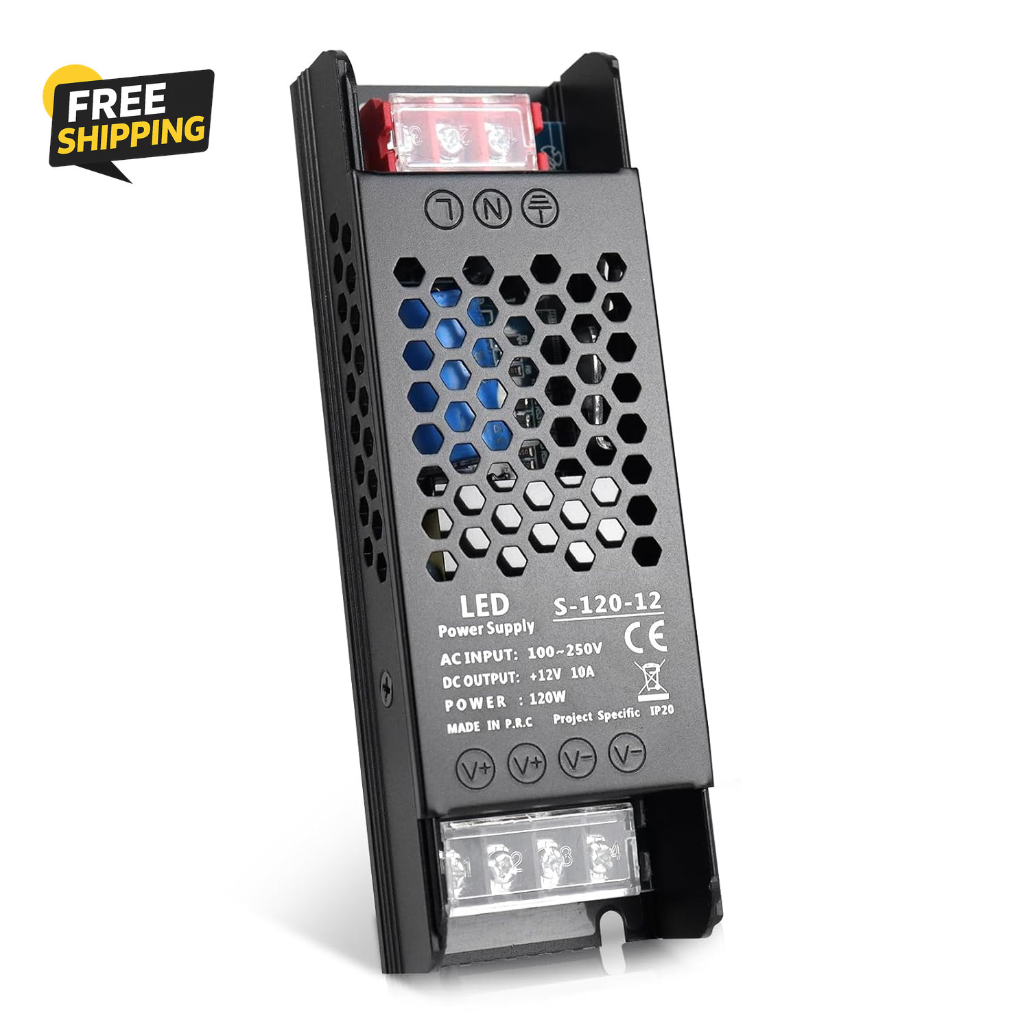 12V 10A 120W Universal Regulated Switching Power Supply, 100-250V AC gallery