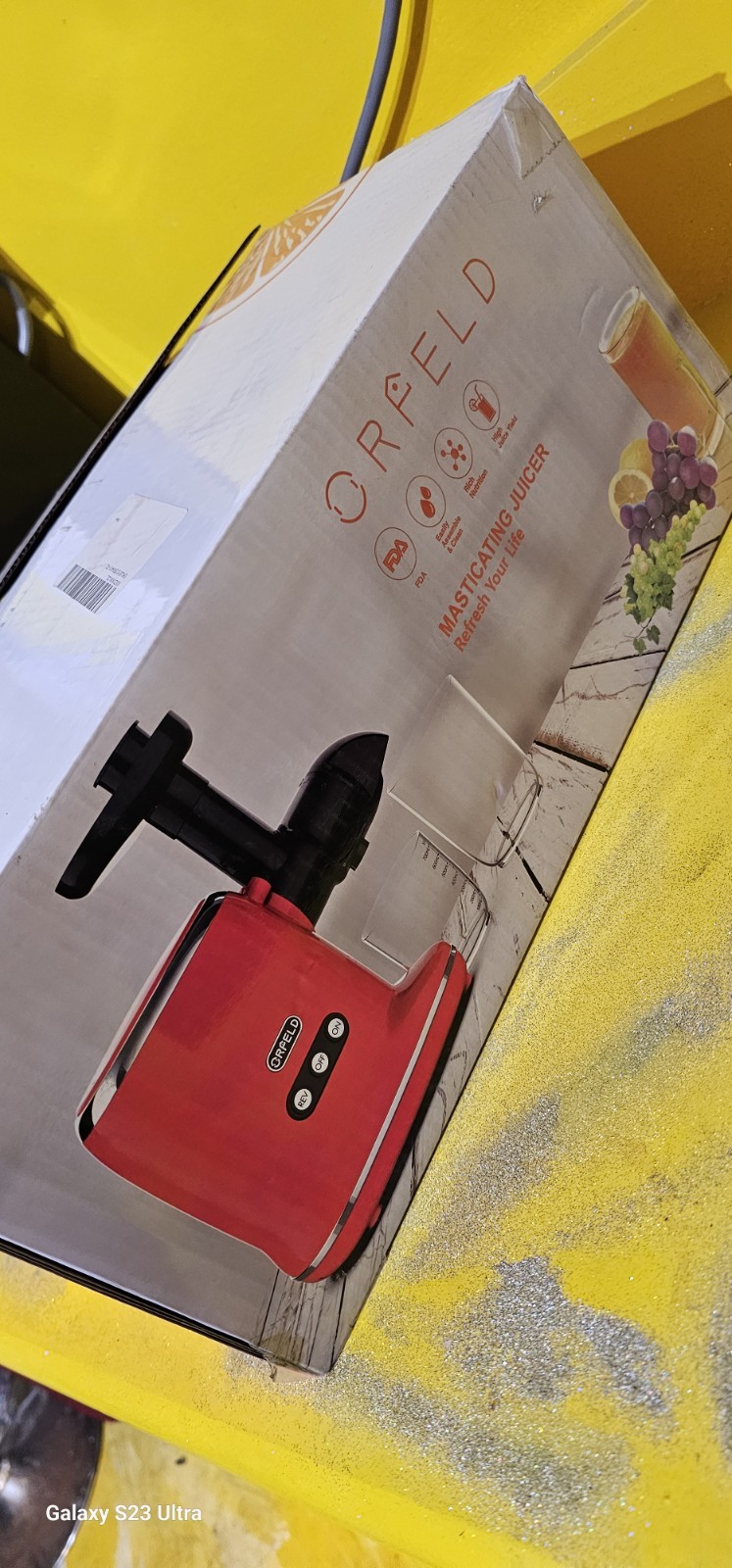 Red Juicer Masticating Juicer Machine Press Extractor Easy Clean Quiet New W Box gallery