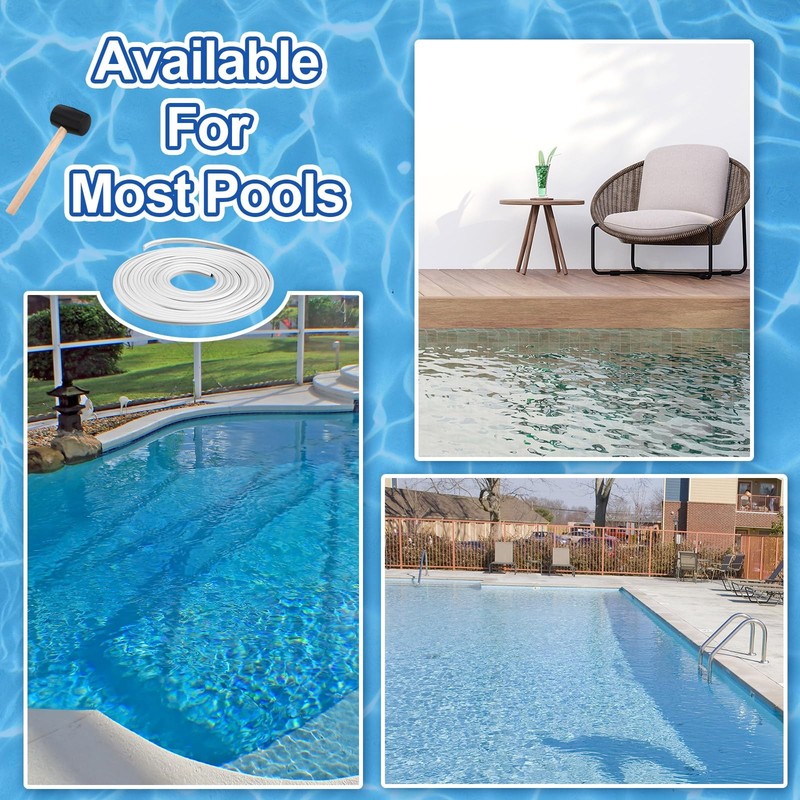 60' ft Swimming Roll Pool Liner Lock,T-Shape Pool Liner Lock, Pool Lock gallery