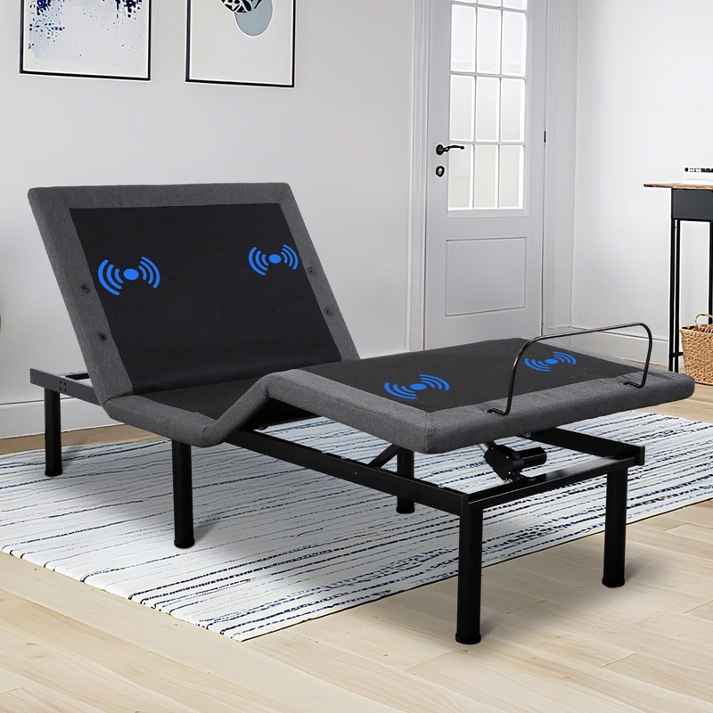 🚩Adjustable Bed Frame, Ergonomic Electric Bed Base, with Head and Foot Incline gallery