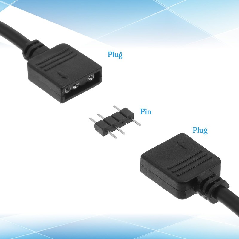 5 PCS ARGB Extension Cable, ARGB Splitter 5V 3 Pin Addressable RGB Cables, Fe... gallery