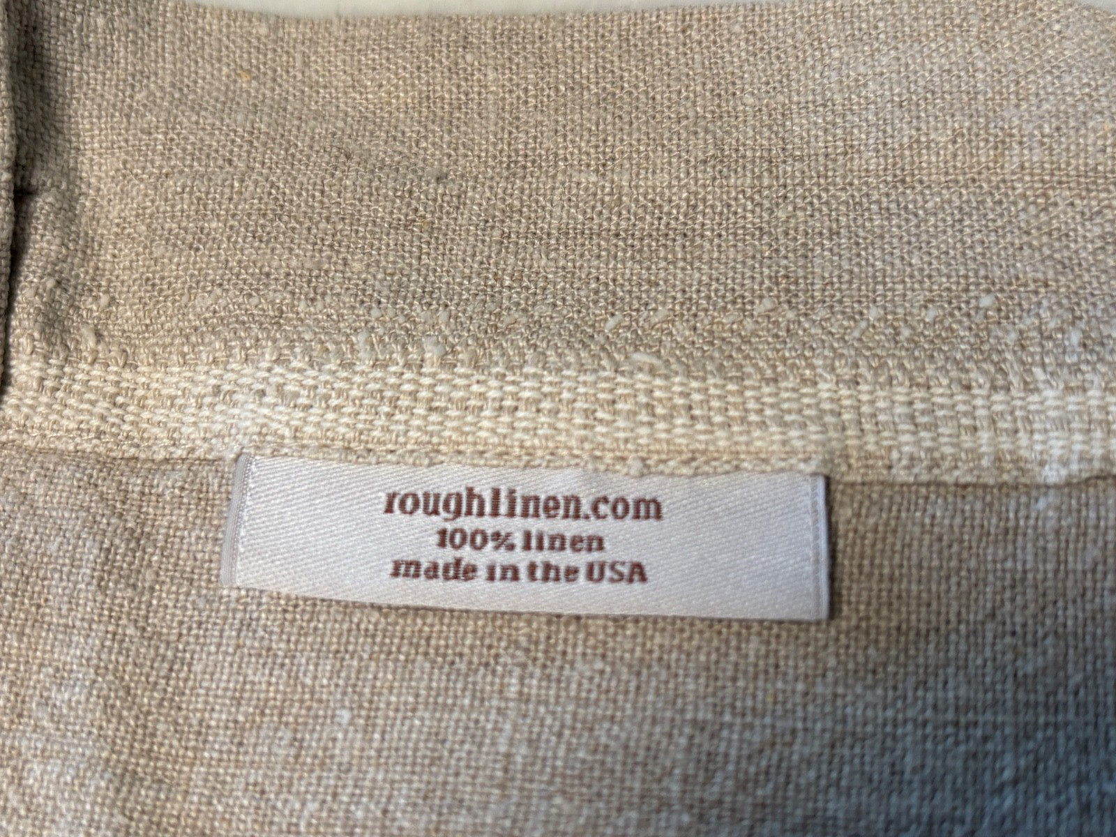 Rough Linen Apron / Pinafore / Smock with Pockets-Natural Linen Color-MSRP $97 gallery
