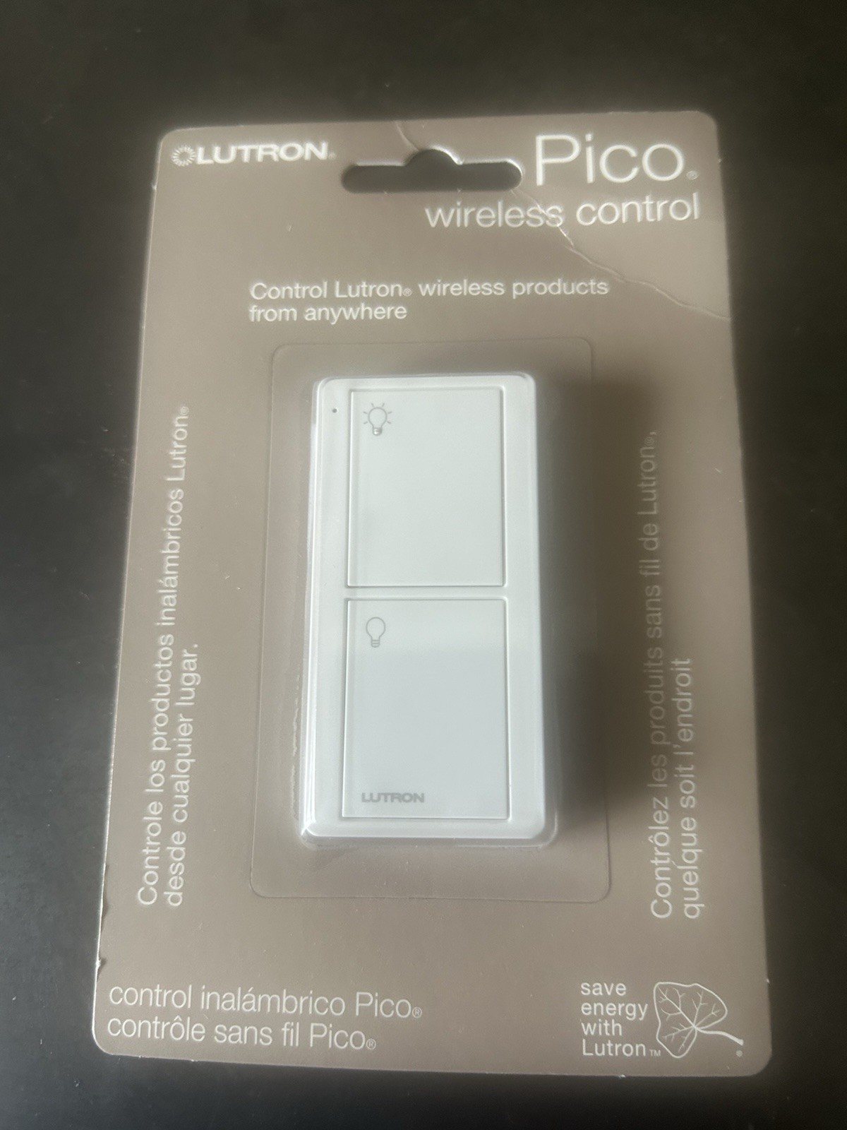 Lutron PJ2-2B-GWH-L01 On/Off Switching Pico Remote for Caseta Smart Home Switch gallery