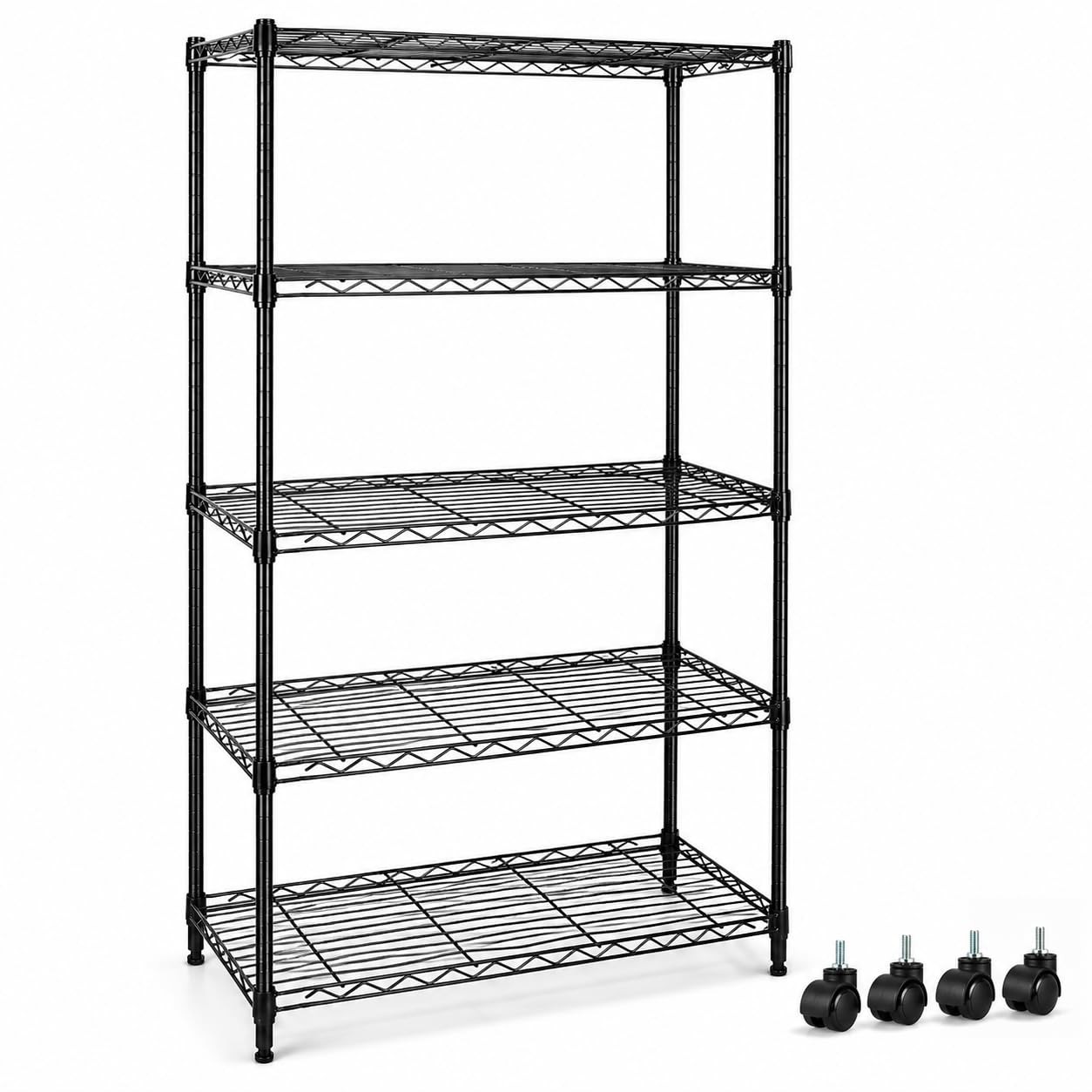 Simple Deluxe 5-Tier Heavy Duty Storage Shelving Unit 1250 Lbs Loading Capacity gallery