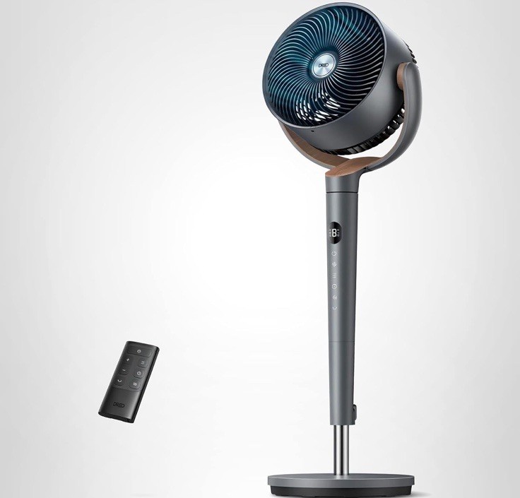 Fan for Bedroom, 120° Oscillating Standing Fans, Quiet Floor Fan with DC Motor, gallery