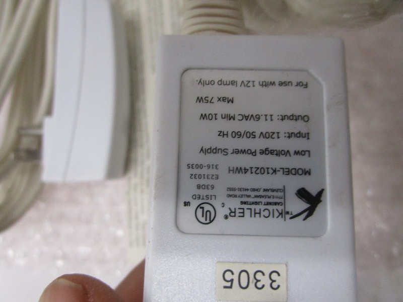(1) Kichler 10214 WH Lighting Transformer Plug in transformer 12V 75W gallery