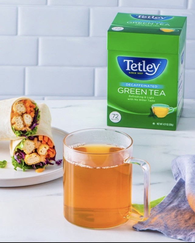 2 Box Tetley Green Tea Decaffeinated 144 Tea Bags NTW 130g EA NO Bitter Taste gallery