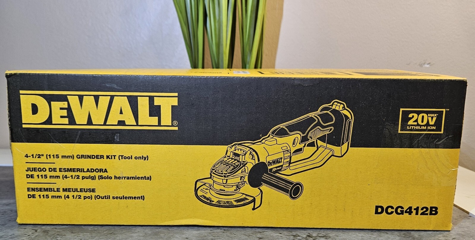 Brand New DeWalt 20v Max 4-1/2" Angle Grinder Kit (Tool Only) DCG412B gallery