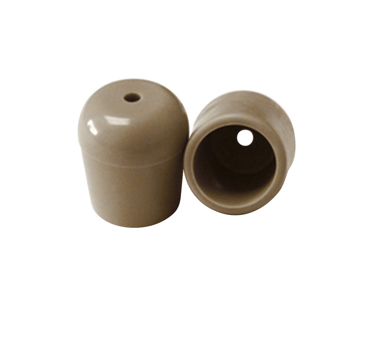 Replacement Folding Chair Tips 50 Pack Tan 3/4 in Round PVC Tubular Leg Caps gallery