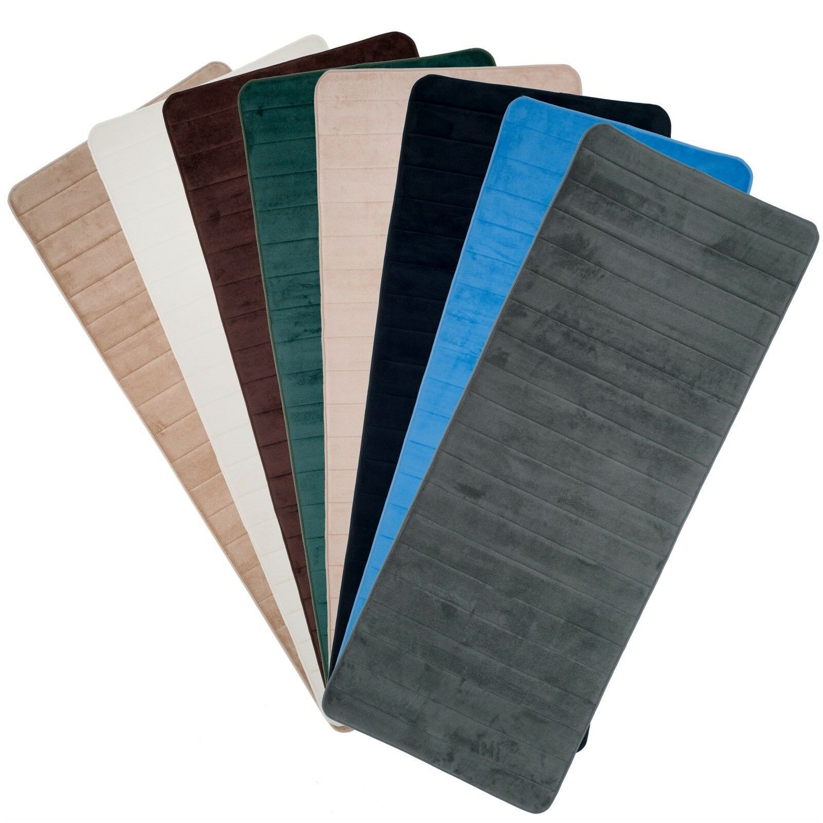 Oversized Bathroom Rug Extra-Long Memory Foam Nonslip Bath Mat Absorbent 24"x60" gallery