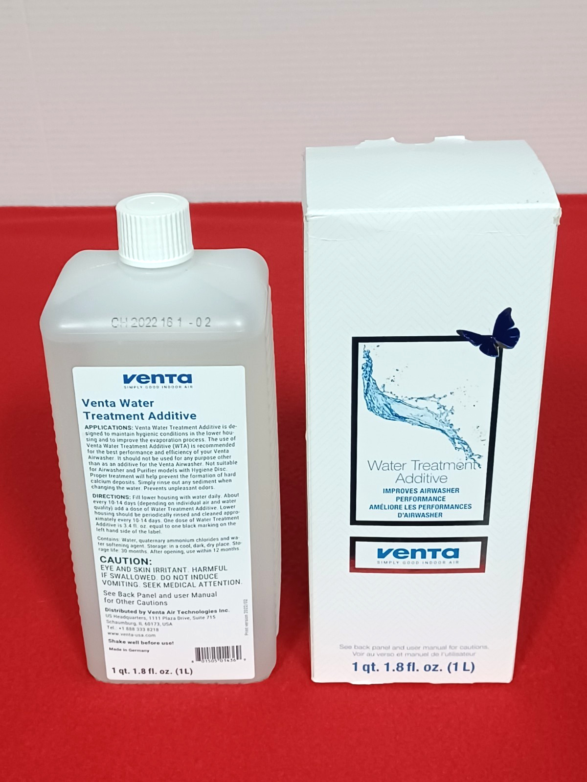 VENTA Airwasher Water Treatment Additive 1qt 1.8 oz 1L New Open Box gallery