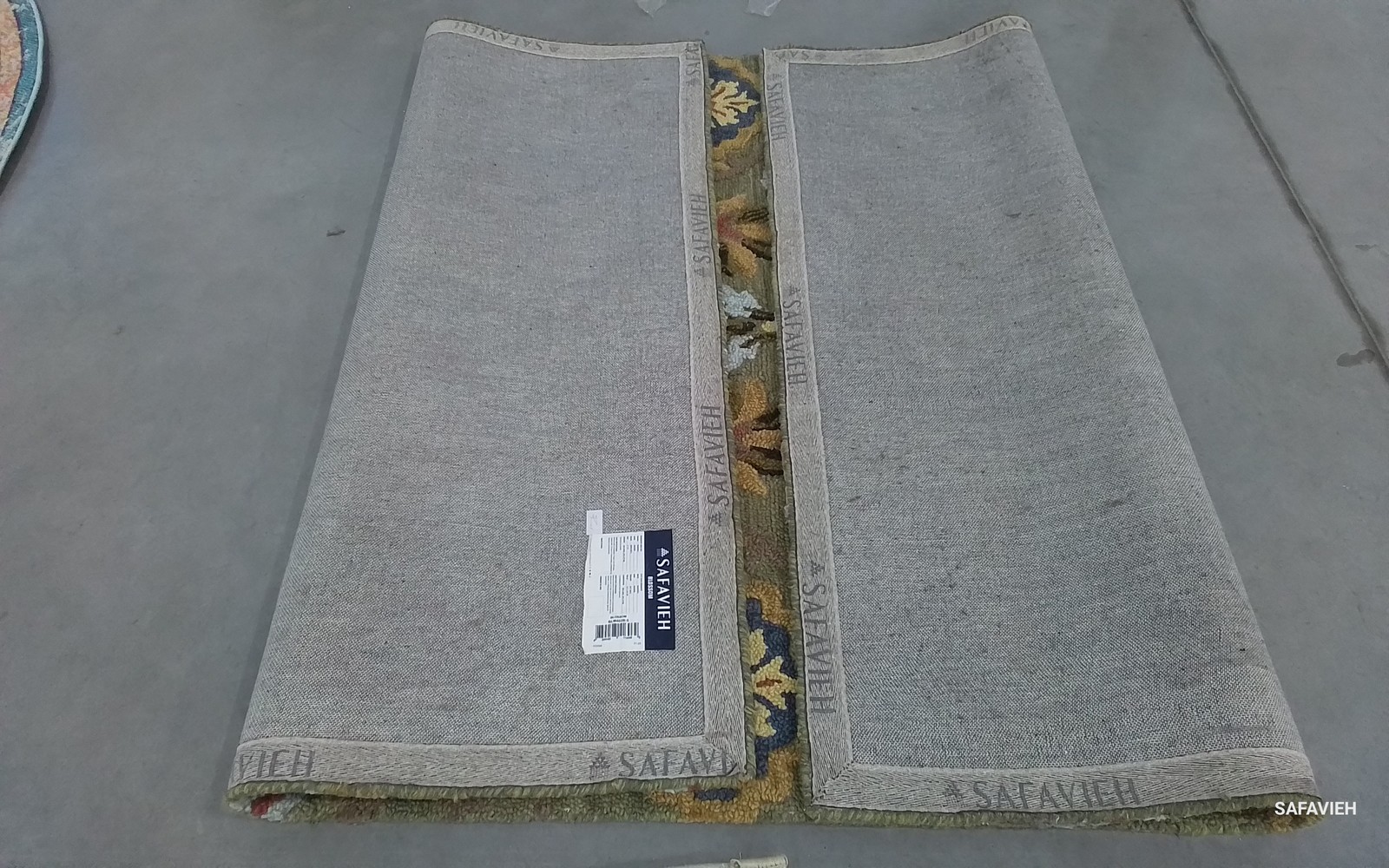 GREEN / MULTI 5'-0" x 8'-0" Back Stain Rug, Reduced Price 1172800455 BLM402B-5 gallery