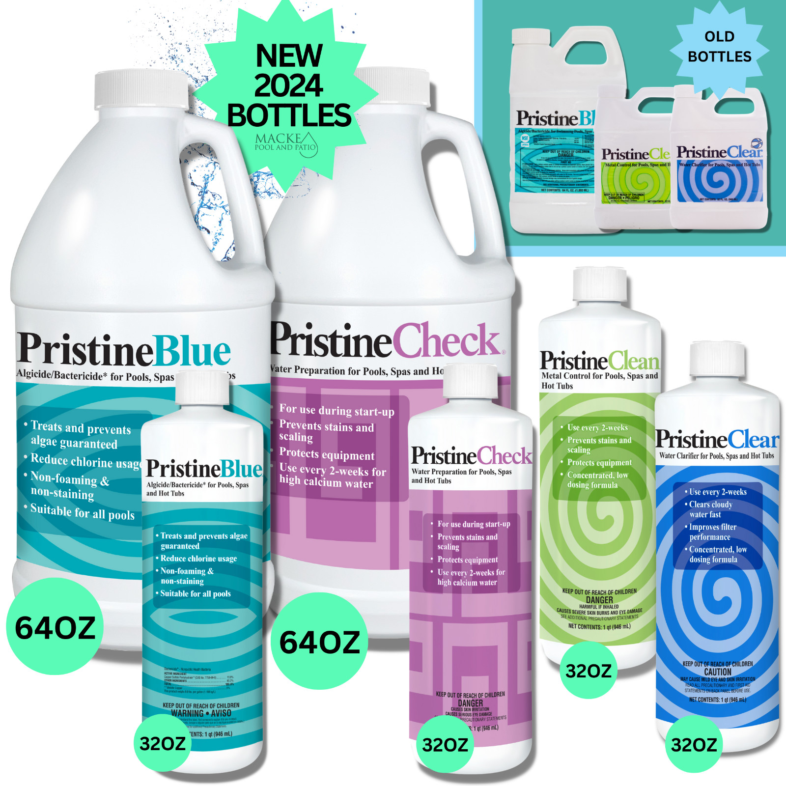 Pristine Blue 64 oz - 2 Pack gallery