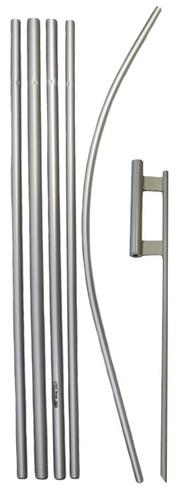 16ft Swooper Advertising Flag Pole & Ground Spike - 6 piece Kit gallery