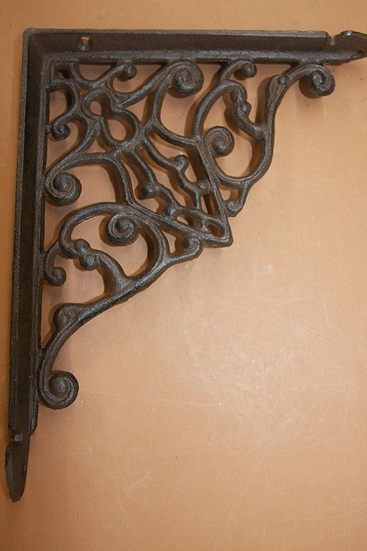 Intricate Ornate Design Window Corbels 8 3/4" Cast Iron, Vintage Style B-63 gallery