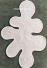 Irregular shape Rugs 4x6 Ft Handmade 100% Woolen Hand Tufted For Home Decoration gallery