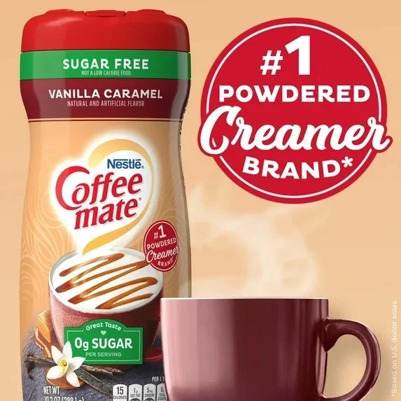 Coffee mate Vanilla Caramel Sugar-Free Powder Coffee Creamer, 10.2 oz gallery