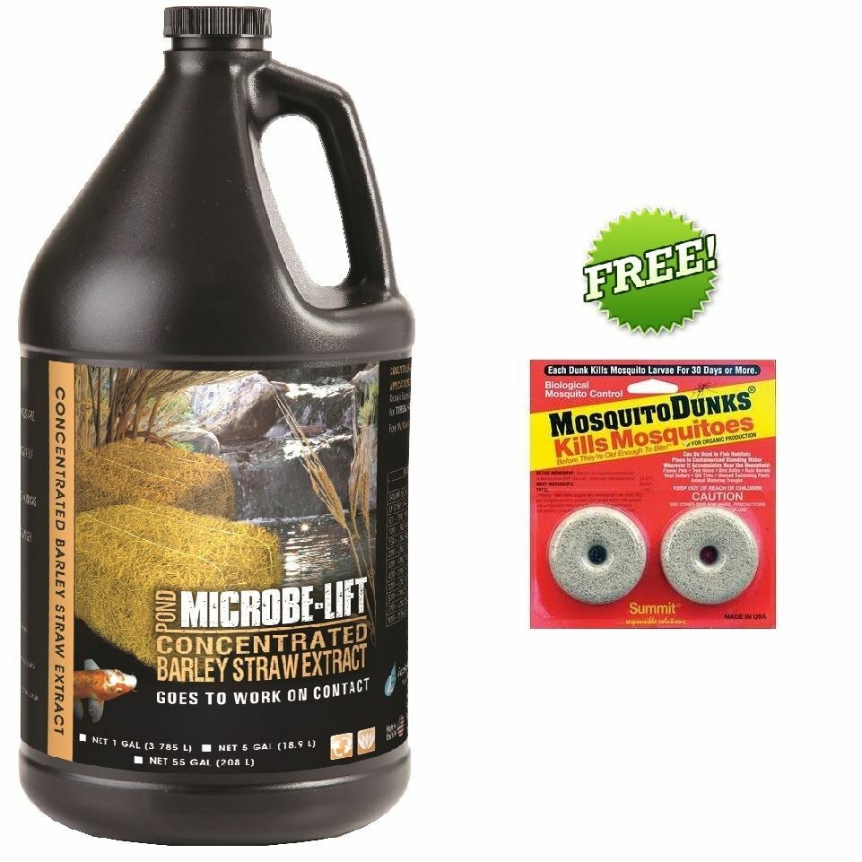 Microbe-Lift Barley Straw Extract 1 gal. MLCBSEG4 + FREE Mosquito Dunks 2 Pack gallery