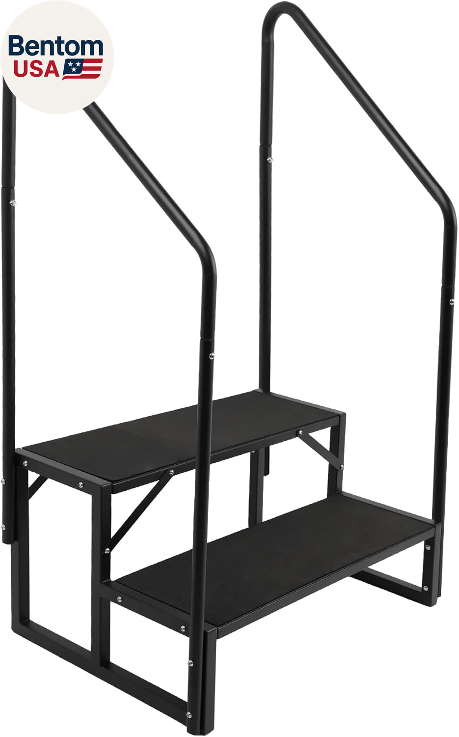RV Steps W/Dual Handrails, 2 Step Spa Hot Tub Steps with Anti-Slip Pedals, 400Lb gallery