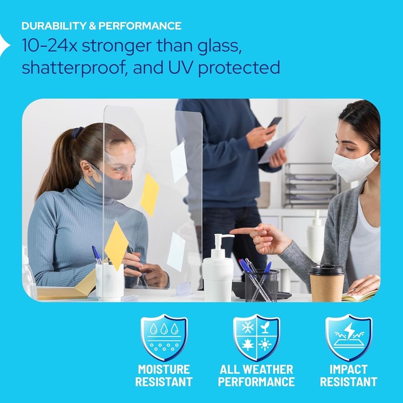 KASTLITE 1/4" Thick Cut to Size Clear Acrylic Plexiglass Sheets gallery