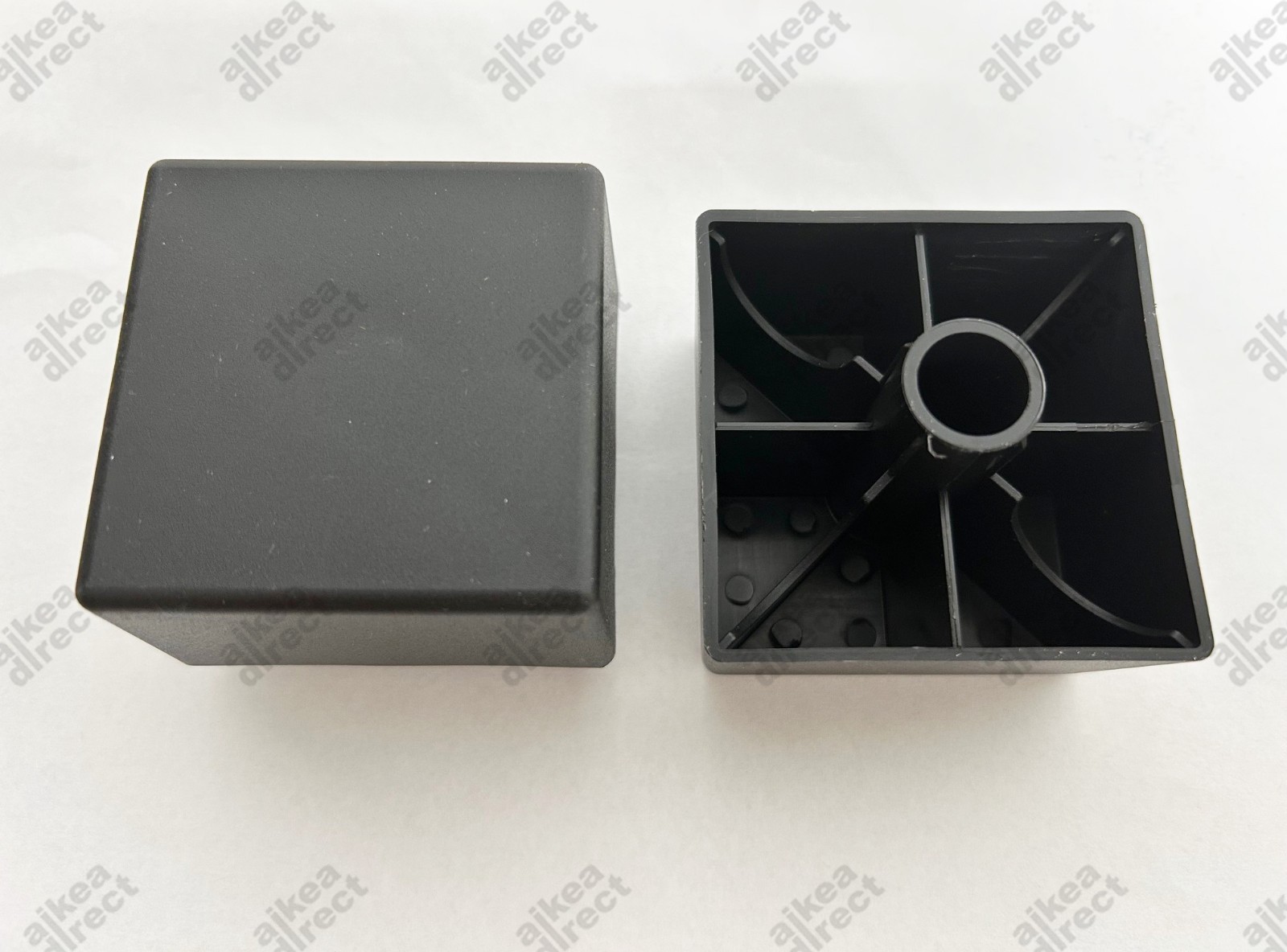 Ikea Kivik replacement black plastic legs # 121236 (2 pack) - NEW USA shipped gallery