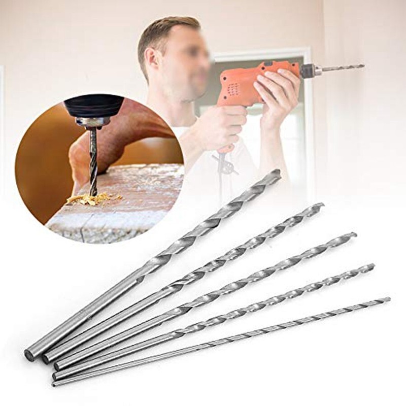 5pcs set Extra Long Precision HSS Twist drill bit 2mm,3mm,3.5mm,4mm,5mm A672 gallery