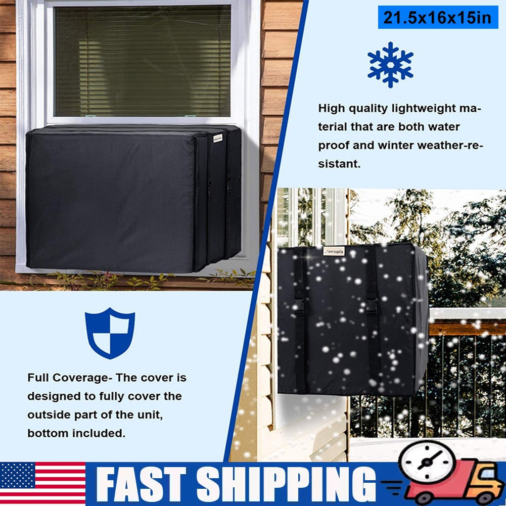 NEW Air Conditioner Cover Heavy Duty Ac Window Unit Cover outdoor 21.5*16 *15 in gallery