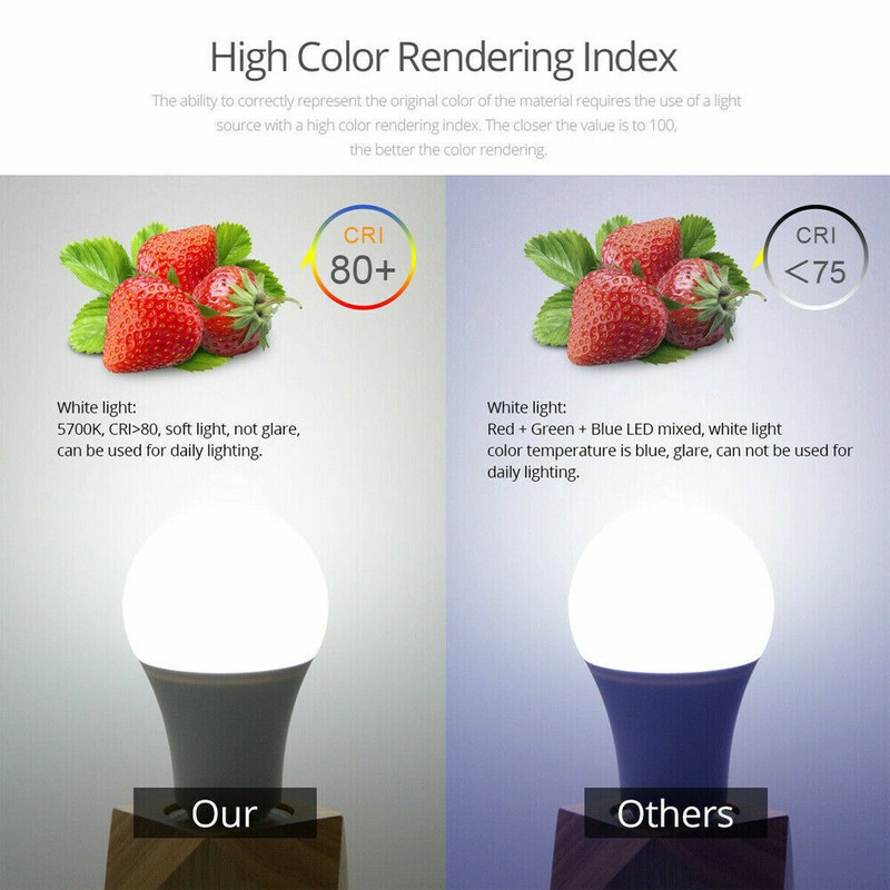 4pcs Remote Control Color Changing Light RGB LED Bulbs Dimmable Party Lights gallery