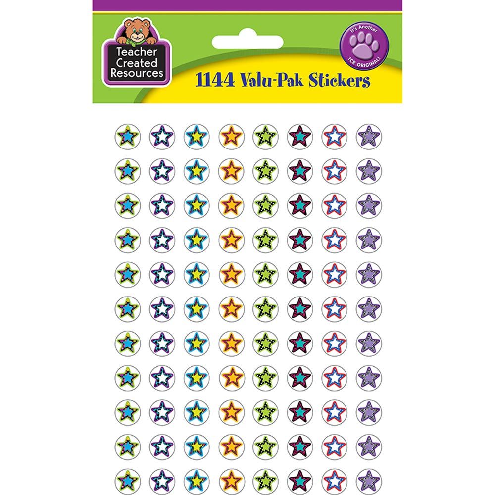 Fancy Stars 2 Mini Stickers Valu-Pak Teacher Created Resources TCR5364 gallery
